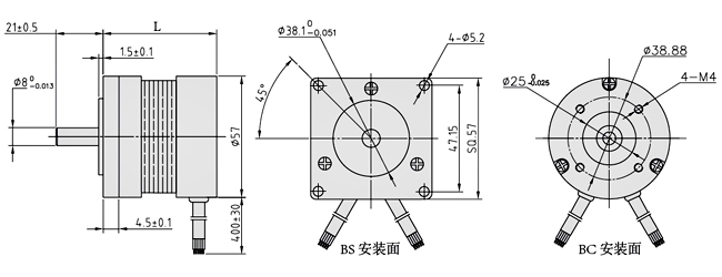 57mm工業級直流無刷電機