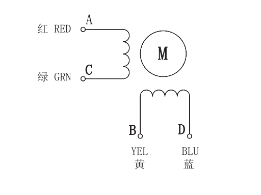 110步進(jìn)電機(jī)接線圖
